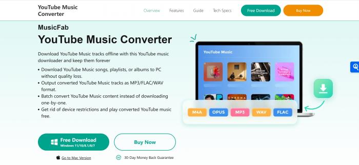 Musicfab YouTube संगीत प्लेलिस्ट डाउनलोडर