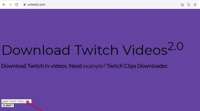 Tools to Download twitch videos 3: Twitch Video Downloader-1