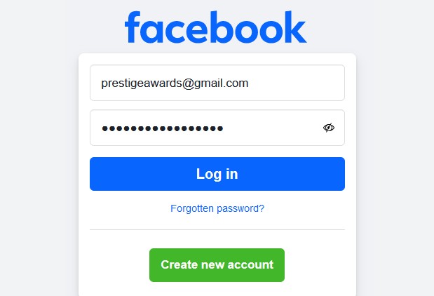 Facebook Log in